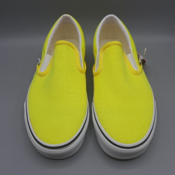 Vans | Shoes | Vans Classic Slip On Ons Neon Lemon Tonic Yellow | Poshmark